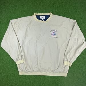 Vintage 1999 New York Yankees World Champions Lined Windbreaker Jacket Sz XXL